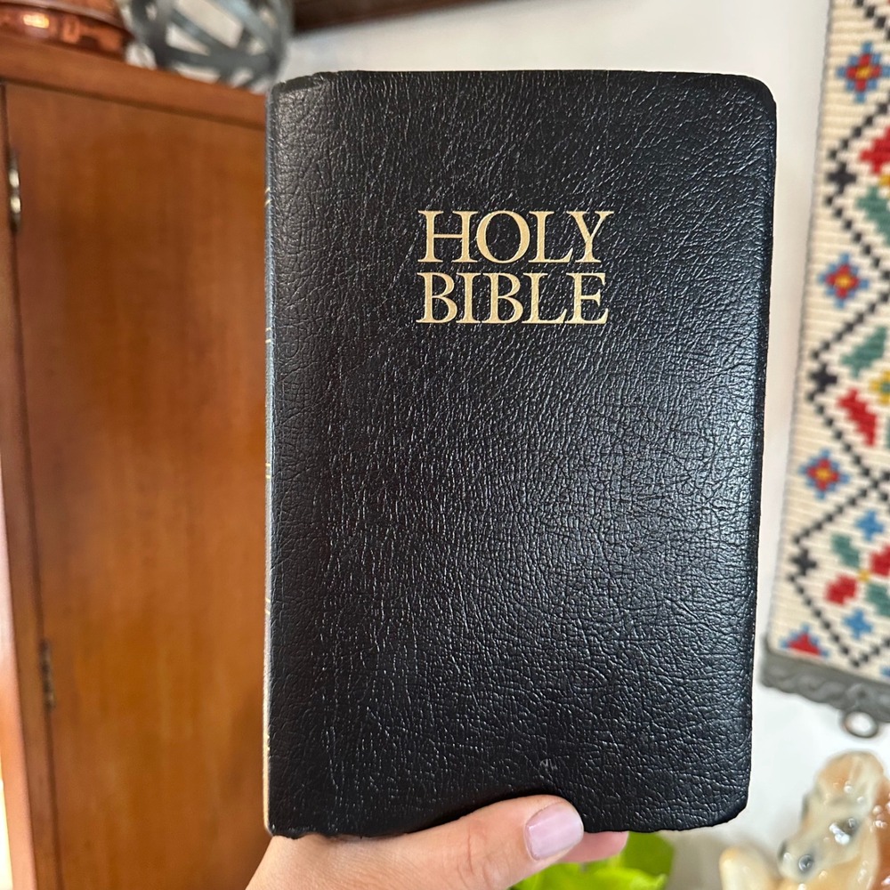Zondervan NIV Holy Bible Black Faux Leather Red Letter Edition ISBN 0310904056